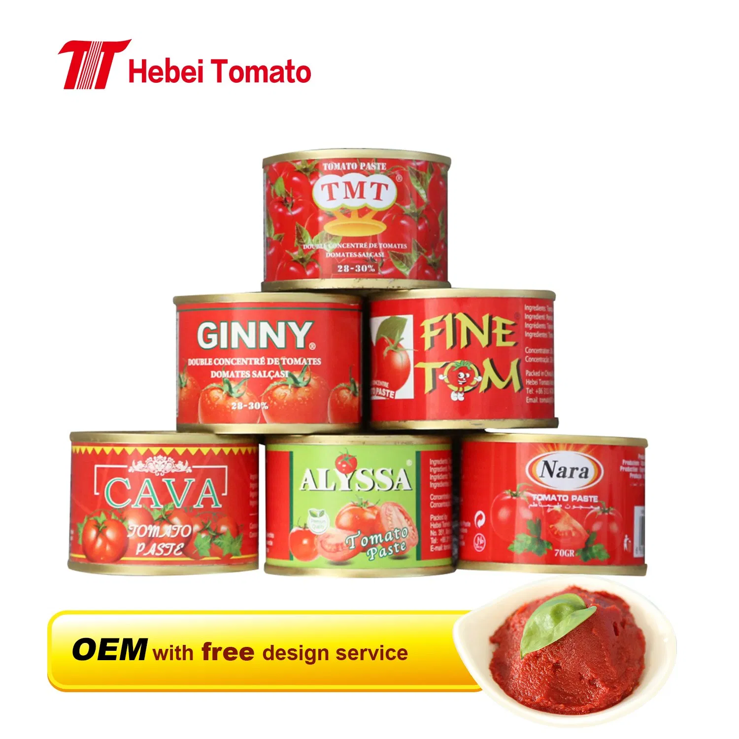 Tin Tomato Paste 70g From Manufacturer Without Additive Good Taste