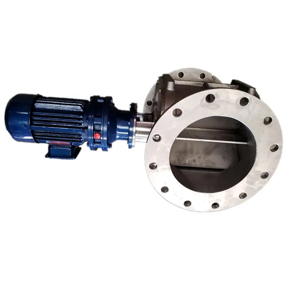 Vanne d'écluse rotative robuste pour matériaux en vrac
