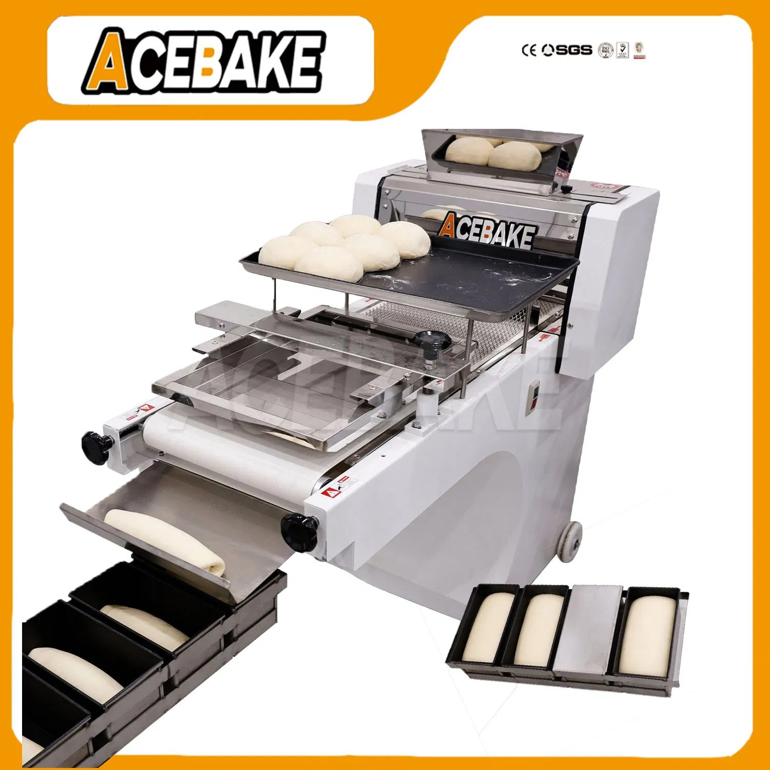 Kommerzielle elektrische Teigformmasse Toast-Formmaschine Brotteig-Formmasse