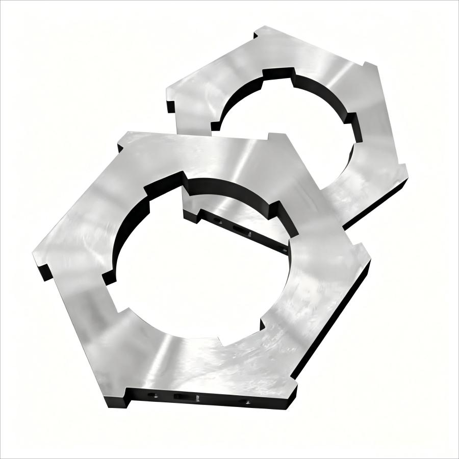 Tungsten Carbide Double Shaft Shredder Rotor Blades for Plastic Recycling