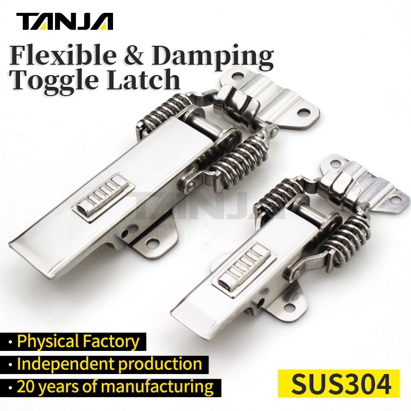 Double Spring Damping Latches for Vibration Machinery Industrial Stainless Steel Hardware Latch