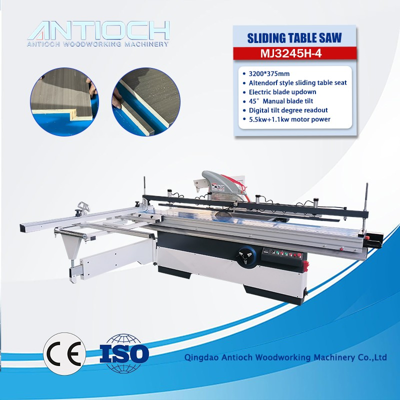 Elektrische Präzisions-Plattenaufteilsäge im Altendorf-Stil mit Schiebetisch