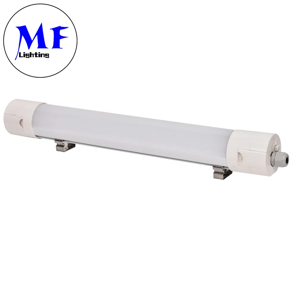 25W/40W/60W Emergency LED Batten Lamp Fixture IP65 220-240V Suspended Ceiling Mounted Linkable Weather Proof LED Tri-Proof Light