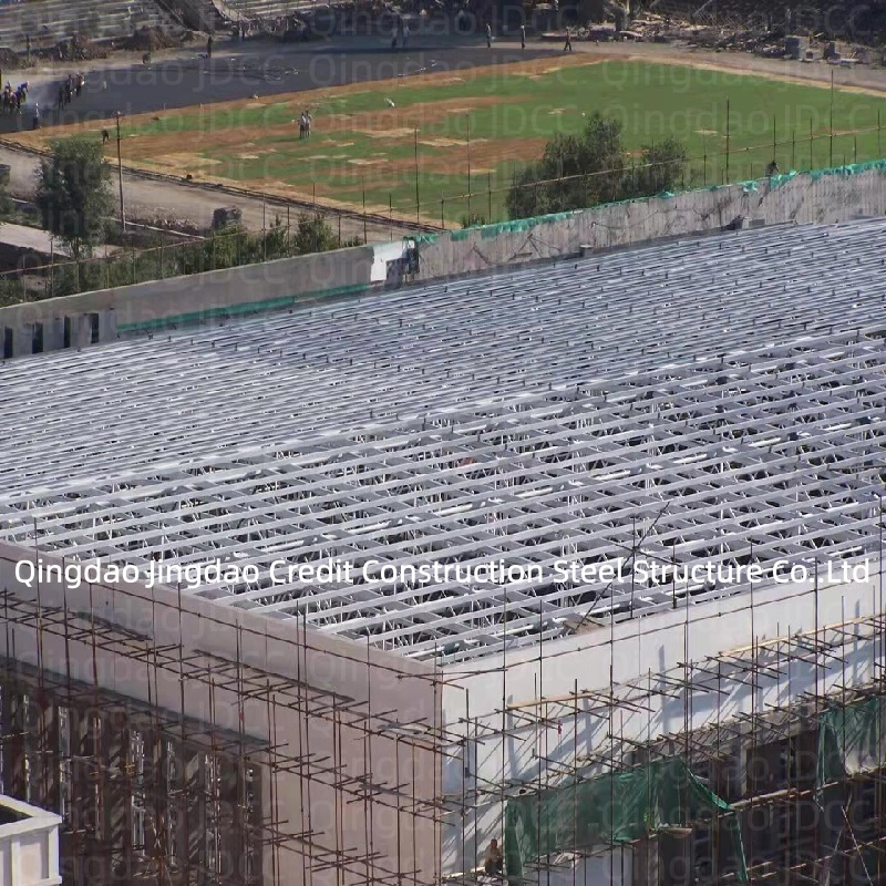 Steel Frame Building Prebuilt Portable High Intensity Large Pipe Truss Structure