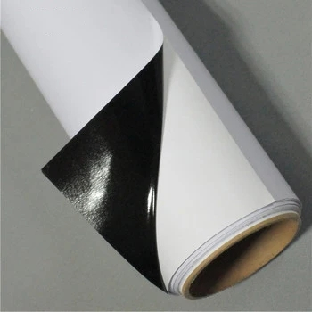 Colle noire 100 microns vinyle adhésif PVC surface brillante et mate