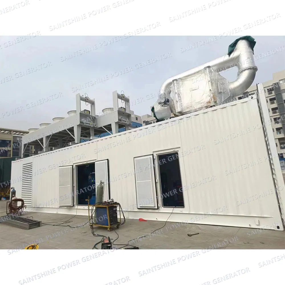 Saintshine 1000-3750 Kw kVA Silent Soundproof Containerized Diesel Power Generator Set Genset