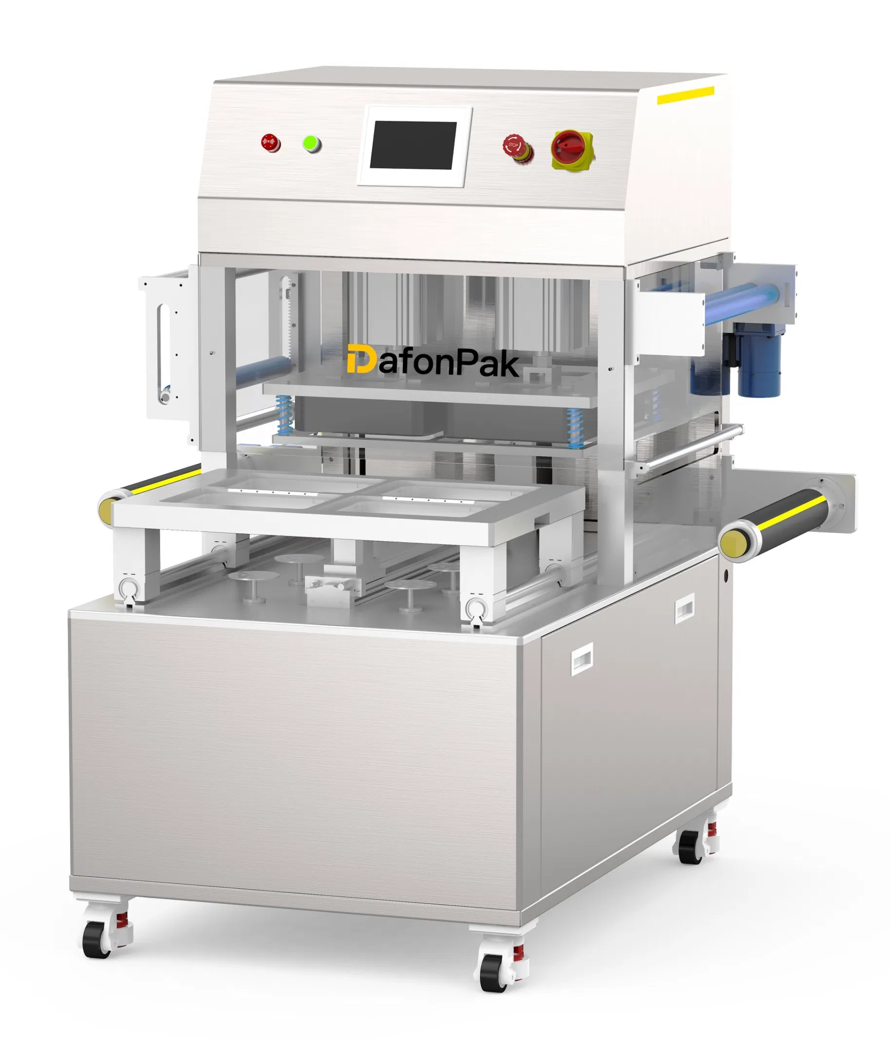 Vacuum Automatic Map Gas Flush Manual Aluminum Foil Rectangle Plastic Silken Tofu Vegetables SD Tray Sealer Efficient Durable Safe Versatile Tray Sealer