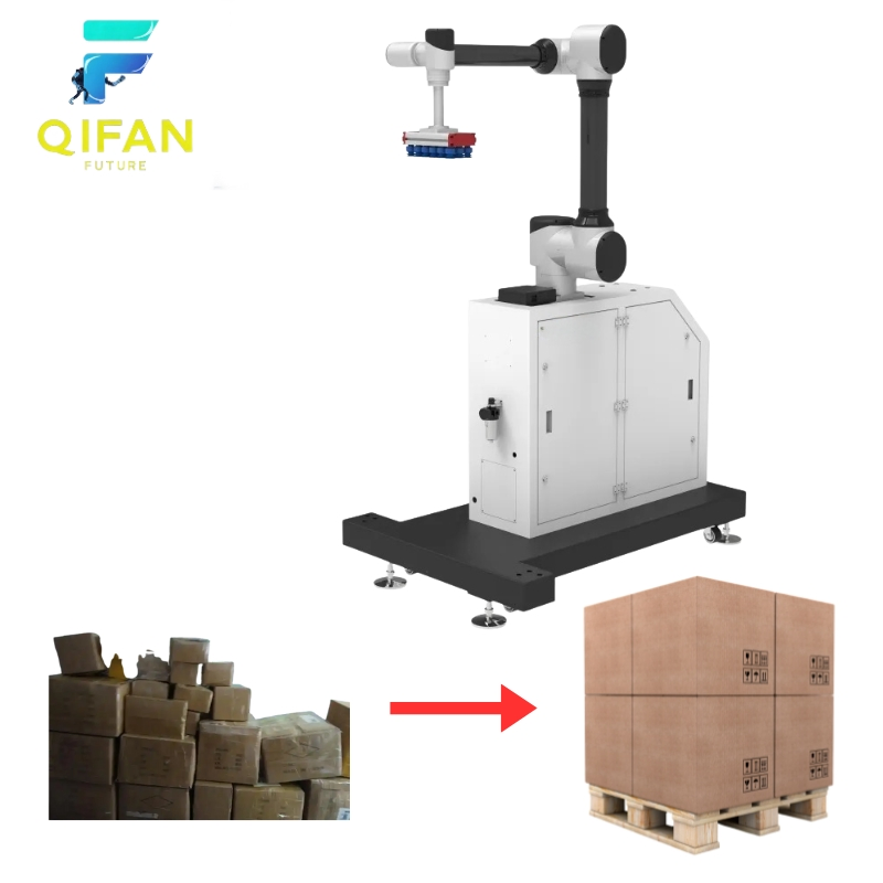 Human-Friendly Robot Palletizer for Small Factories with Multi-Axis Arm