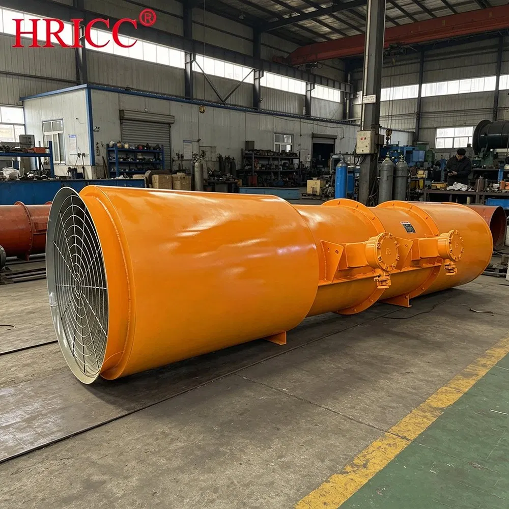 Industrial Axial Ventilation Fan for Tunnel Duct System 600mm Diameter