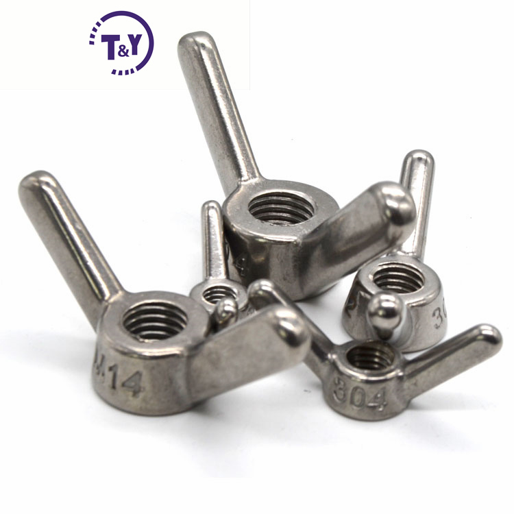 Casting Flanged Metric Thread Wing Butterfly Nut M10 1.25