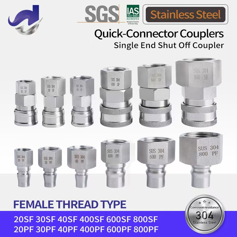 Steel Air Quick Couplers Pneumatic Air Hose Coupling