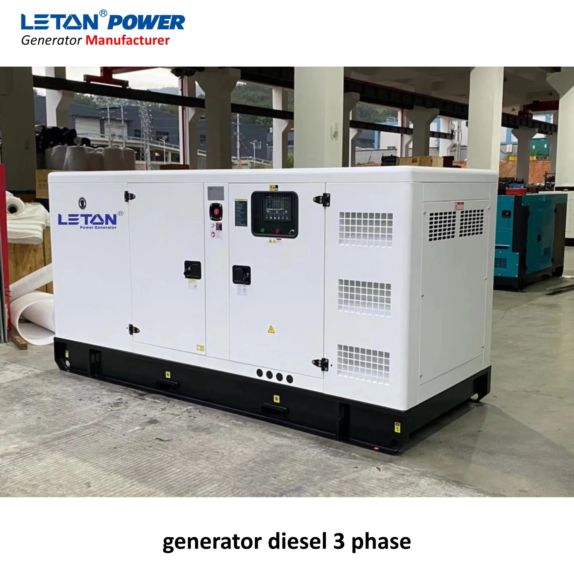 80kw 100kVA All-Copper 3 Phase Super Silent Type Diesel Generator Set Electric Power Cummins Engine by Leton