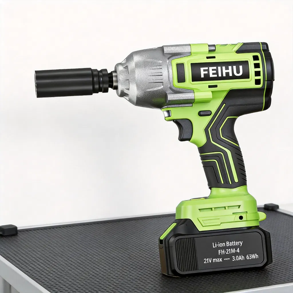Cordless Torque Wrench 500N.m Max Torque 1/2" Spindle 0-3200RPM 3-Speed Brushless