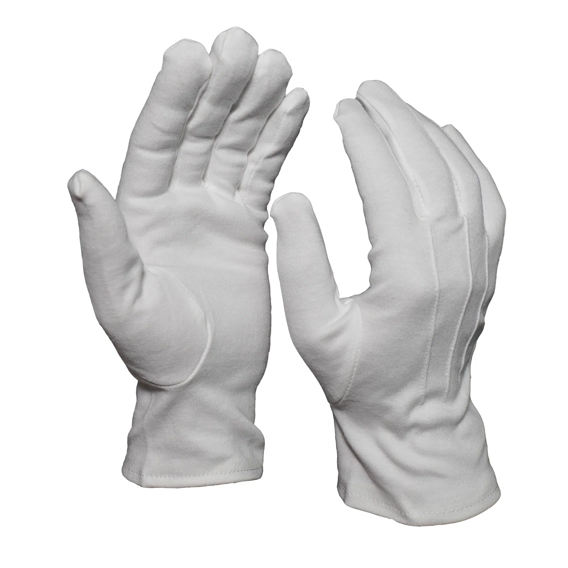 Formal Tuxedo Etiquette Waiter Three Stripes White Cotton Ceremony Gloves