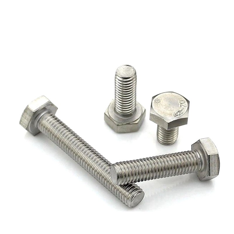 A2-70 A4-80 ASTM A193 B8 B8M Cl1 Cl2 DIN931 DIN933 ISO4017 ISO4032 Edelstahl Schwere Sechskantschraube mit Mutter