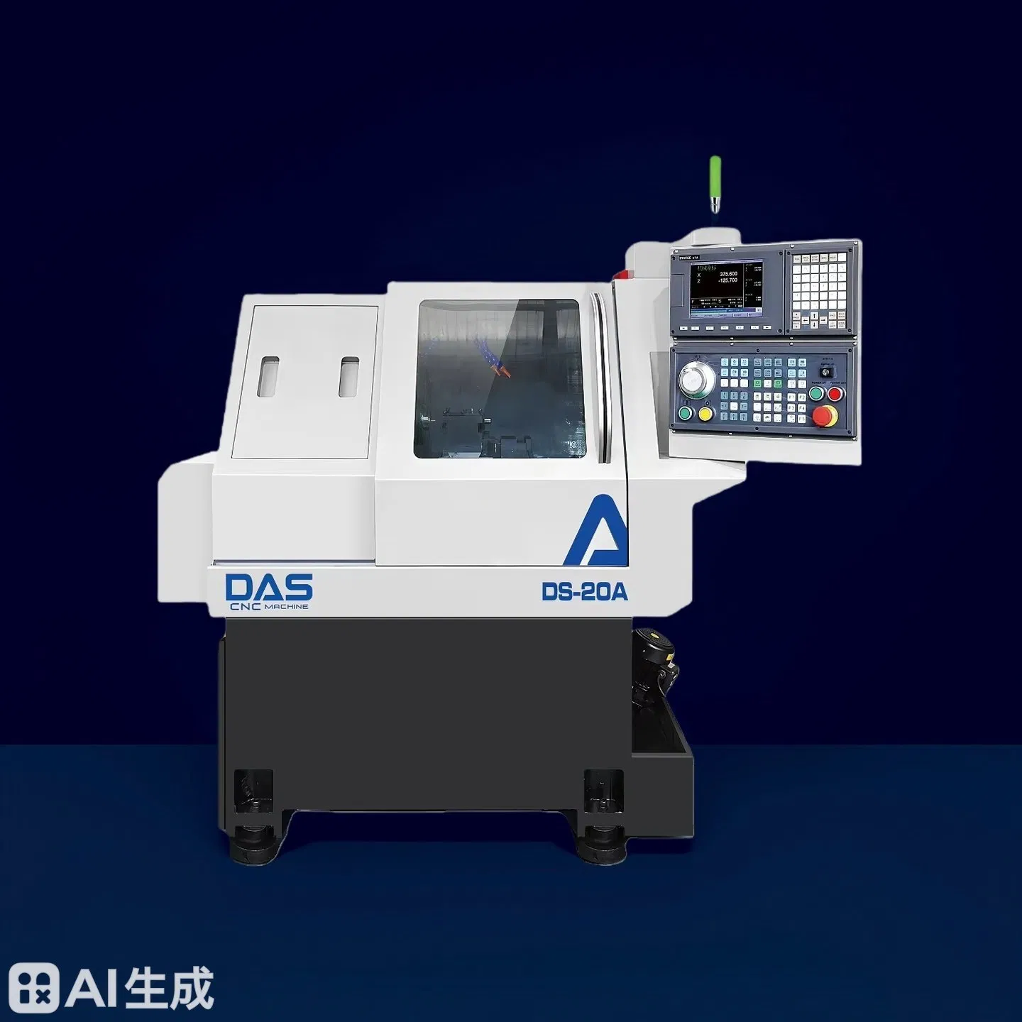 Torno CNC de alta precisión tipo gang mini de cama plana con husillo de 20 mm
