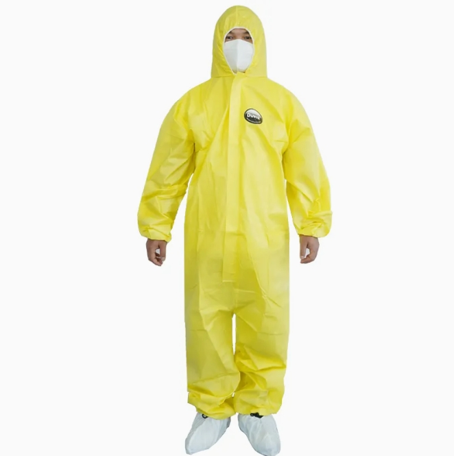Disposable Microporous Non-Woven Protective Coverall Economic Safety Overall Suit