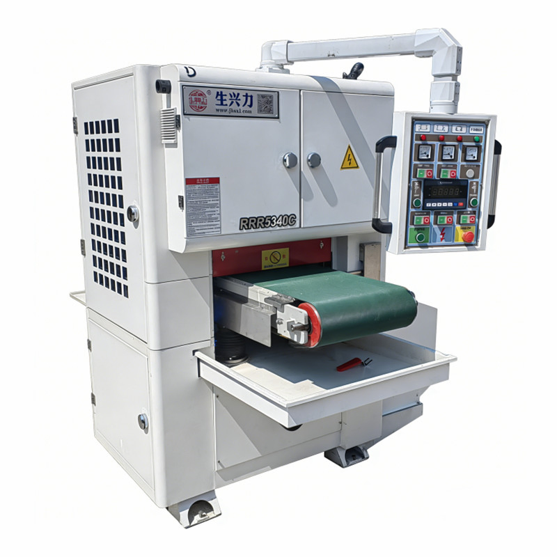 Macchina automatica per lucidatura e brillantatura di superfici metalliche bagnate in acciaio inossidabile