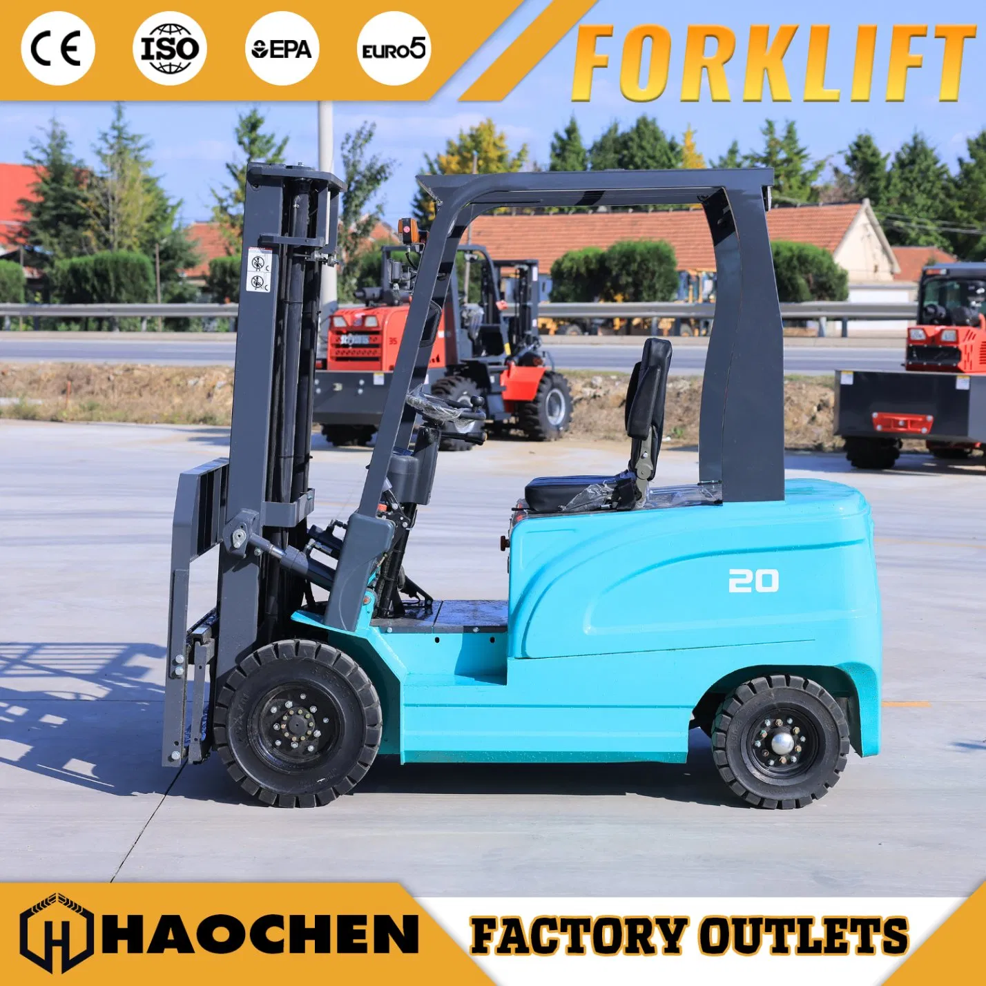 Small Hydraulic Lead Acid Battery Electric Forklift for Warehouse Use
