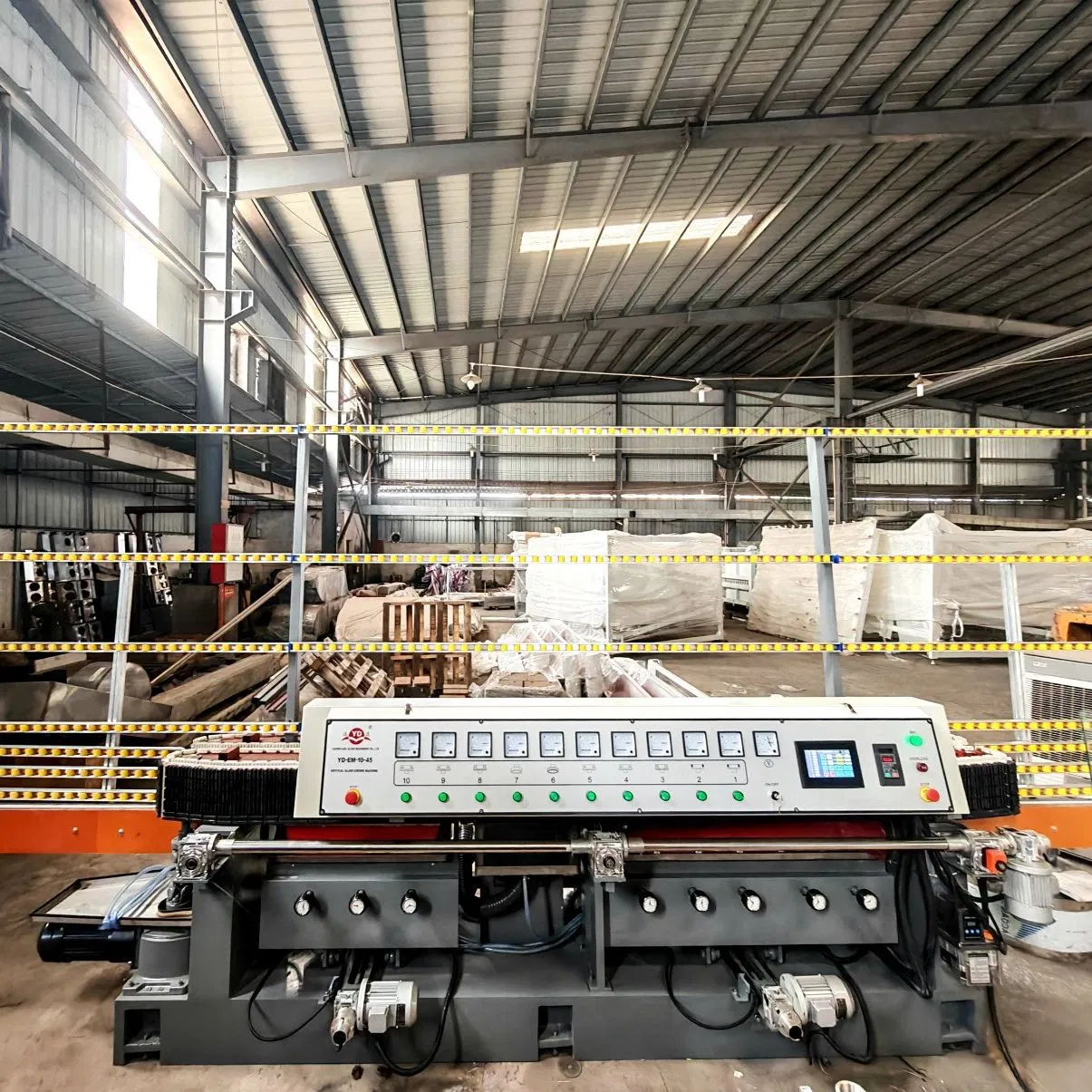 Vertical Glass Rectilinear Edge Polishing Machine with Chamferring Function