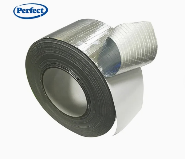 Fire Resistant Aluminum Foil Reinforced Fiberglass Mesh Adhesive Tape