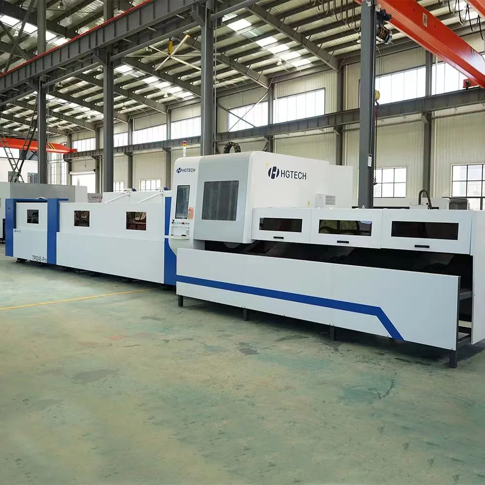 Hgtech High Quality CNC Tube Pipe Laser Metal Cutting Machine