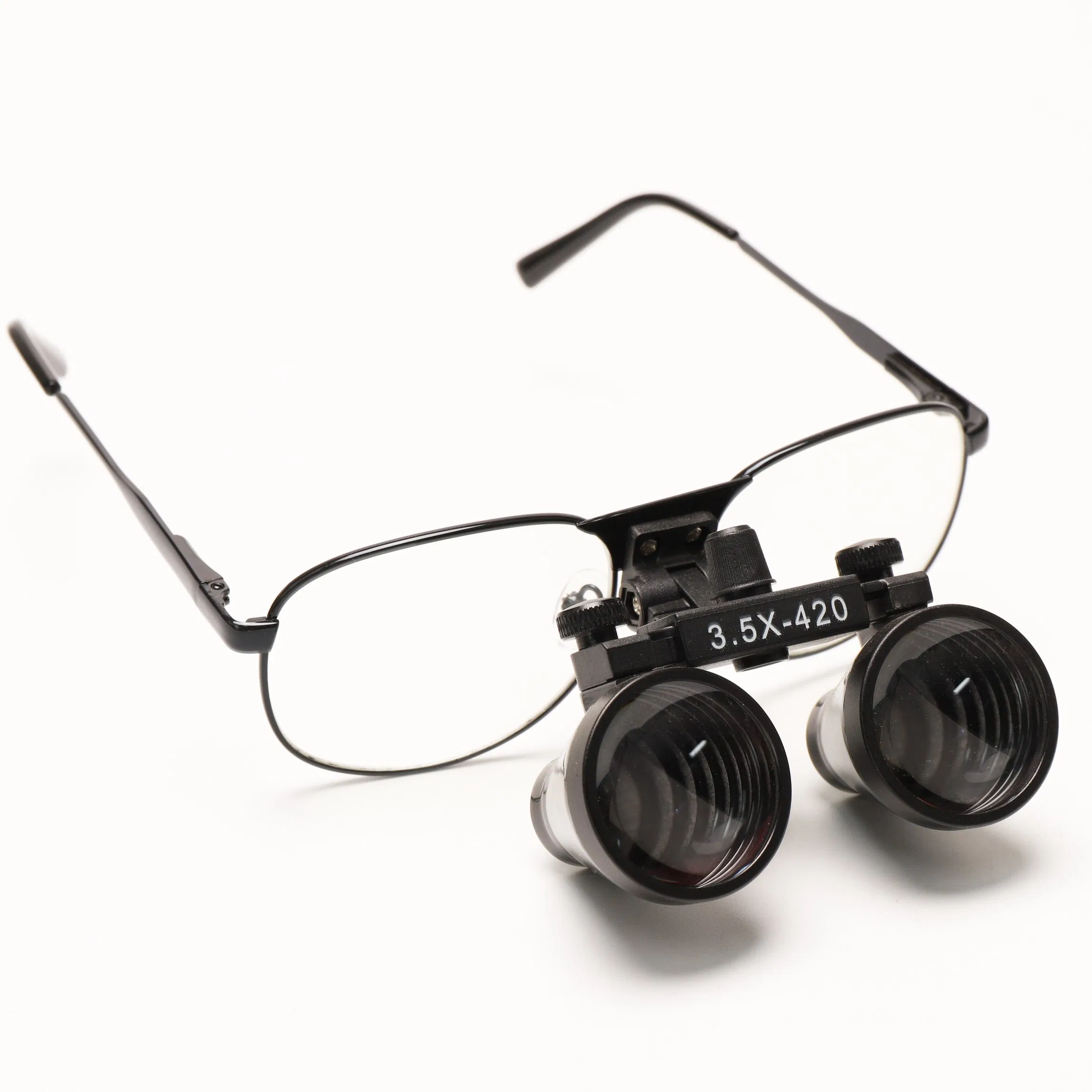 Très vendu Loupes dentaires binoculaires chirurgicales grossissantes à cadre métallique 3,5X-420 mm
