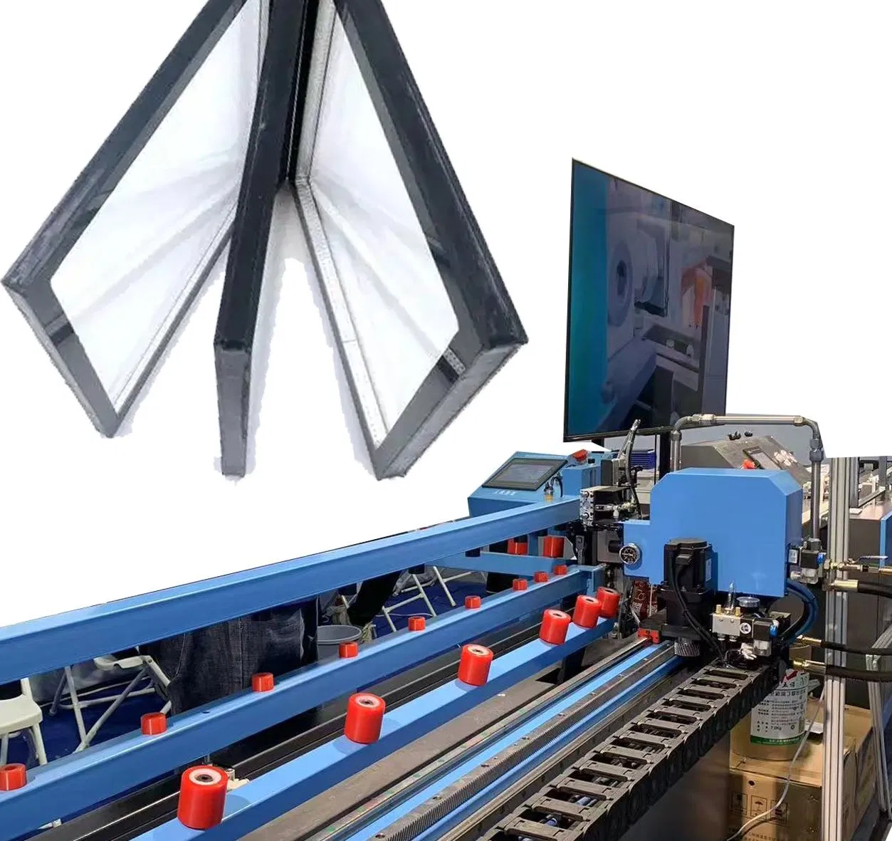 Insulating Glass Production Line Hot Hollow Glass Gluing Machine