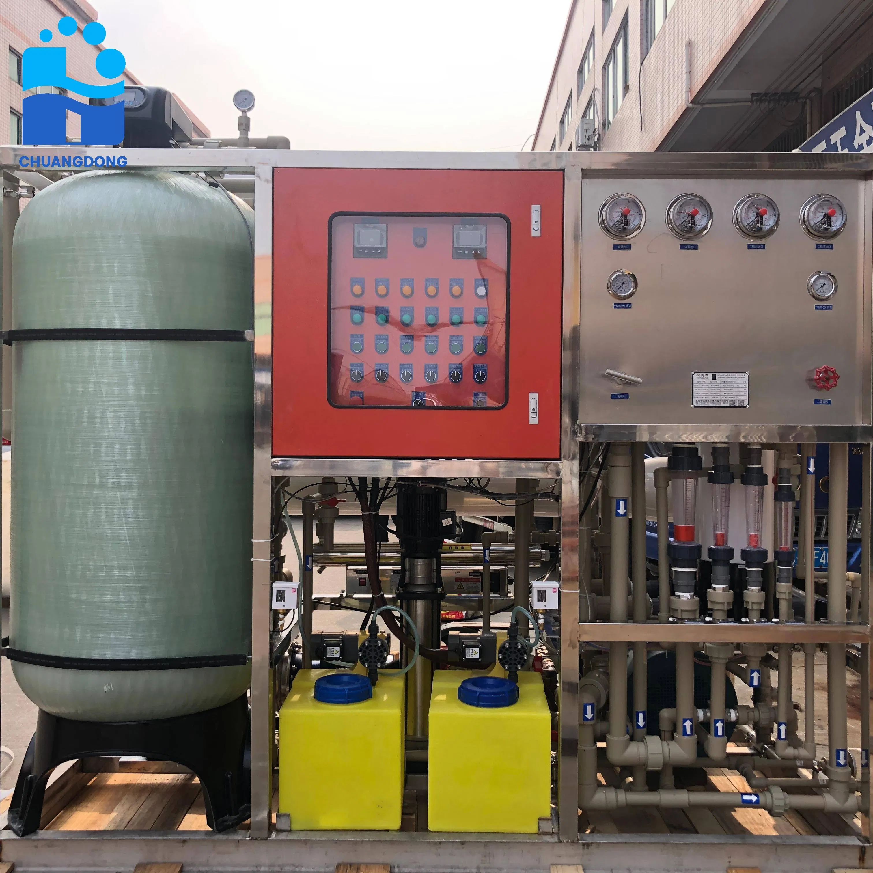 Industrial Seawater RO System 60m3 Reverse Osmosis Water Filter Commercial Water Filtration System Seawater Desalination Plant