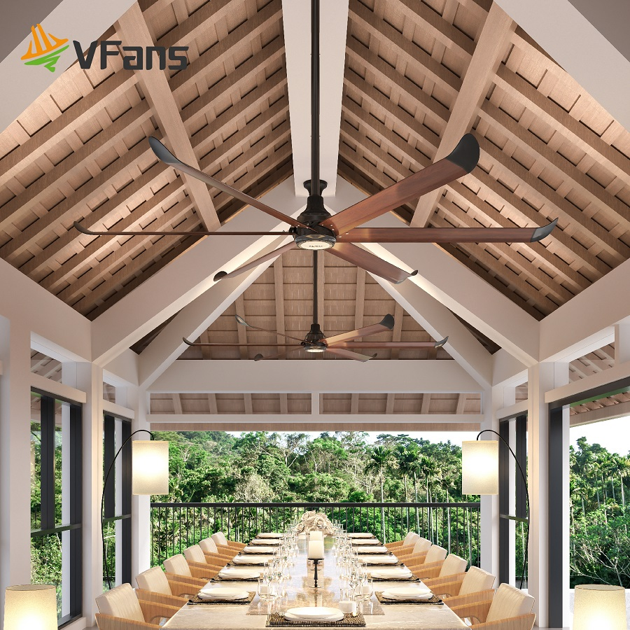 Vfans Industrial Efficient Noiseless Ventilator Fan with Remote Control for Patio