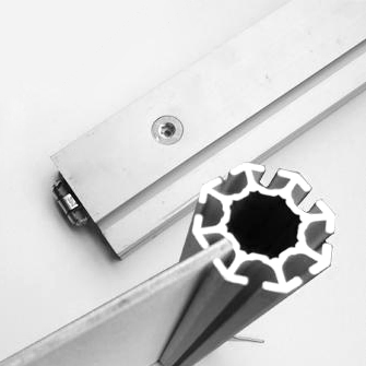 Exhibition Display Aluminum Profile with Oxidation