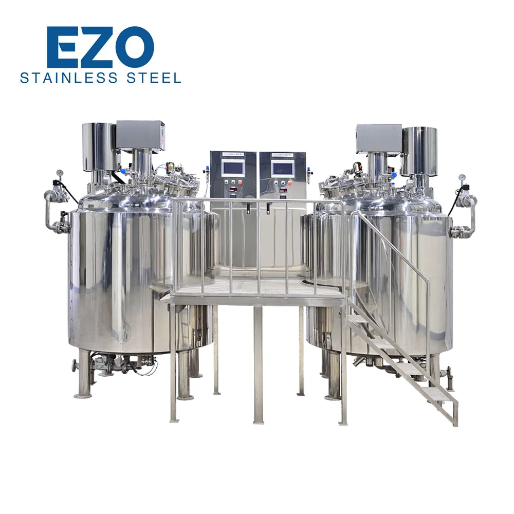 Réacteur à flux chimique homogénéisateur à cisaillement élevé à triple enveloppe en acier inoxydable SUS304 pour huiles essentielles