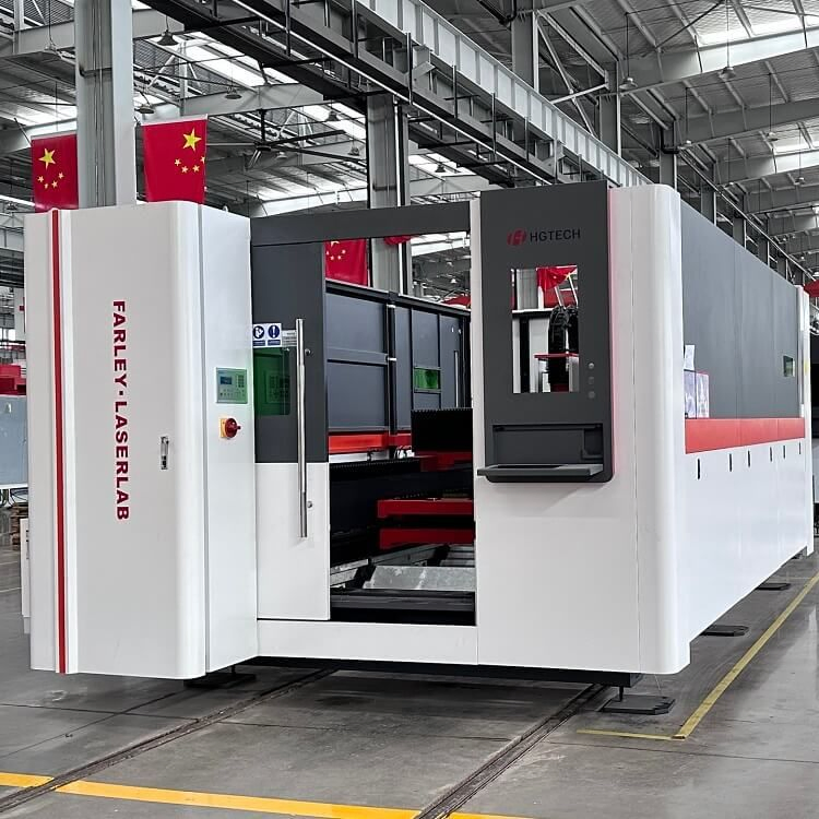 Hgtech 1000W-3000W Raycus IPG High Speed CNC Fiber Laser Cutting Machine for Stainless Steel Aluminium Sheet Metal