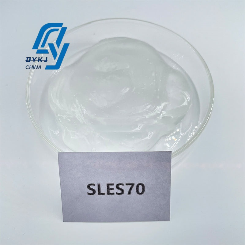 Sodio Lauril Etere Solfato di Alta Qualità 70% SLES 70 Texapon CAS 68585-34-2 per Cosmetici, Lavaggio Piatti Liquido, Sapone, Shampoo, Detersivo