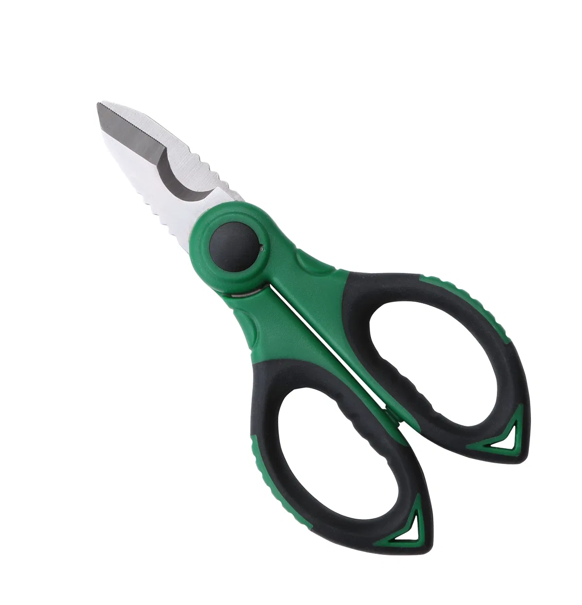 Stainless Steel Electrician Scissors with TPR+PP Handle