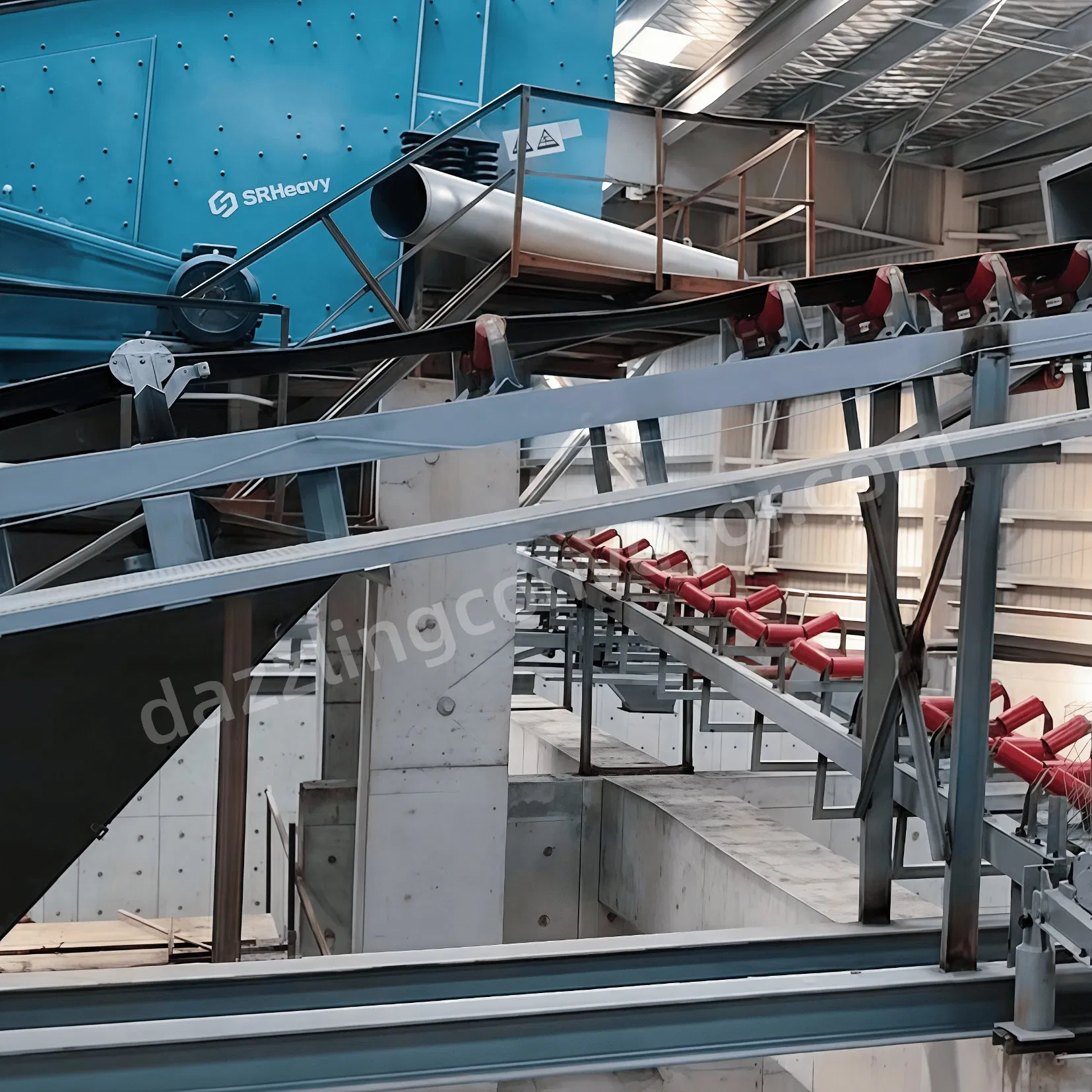 Industrial Rubber Belt Conveyor for Mine Aggregate Material Handling