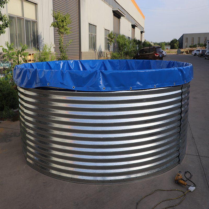 Galvanized Steel Water Tank for Aquaculture Fish Farm