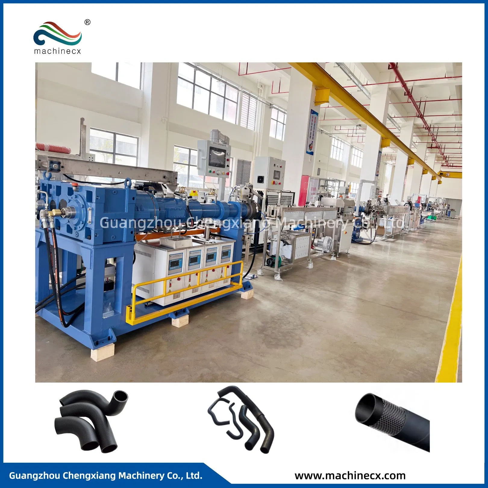 Automotive Fuel Hose Production Line / Rubber Knitting Hose Line Machine