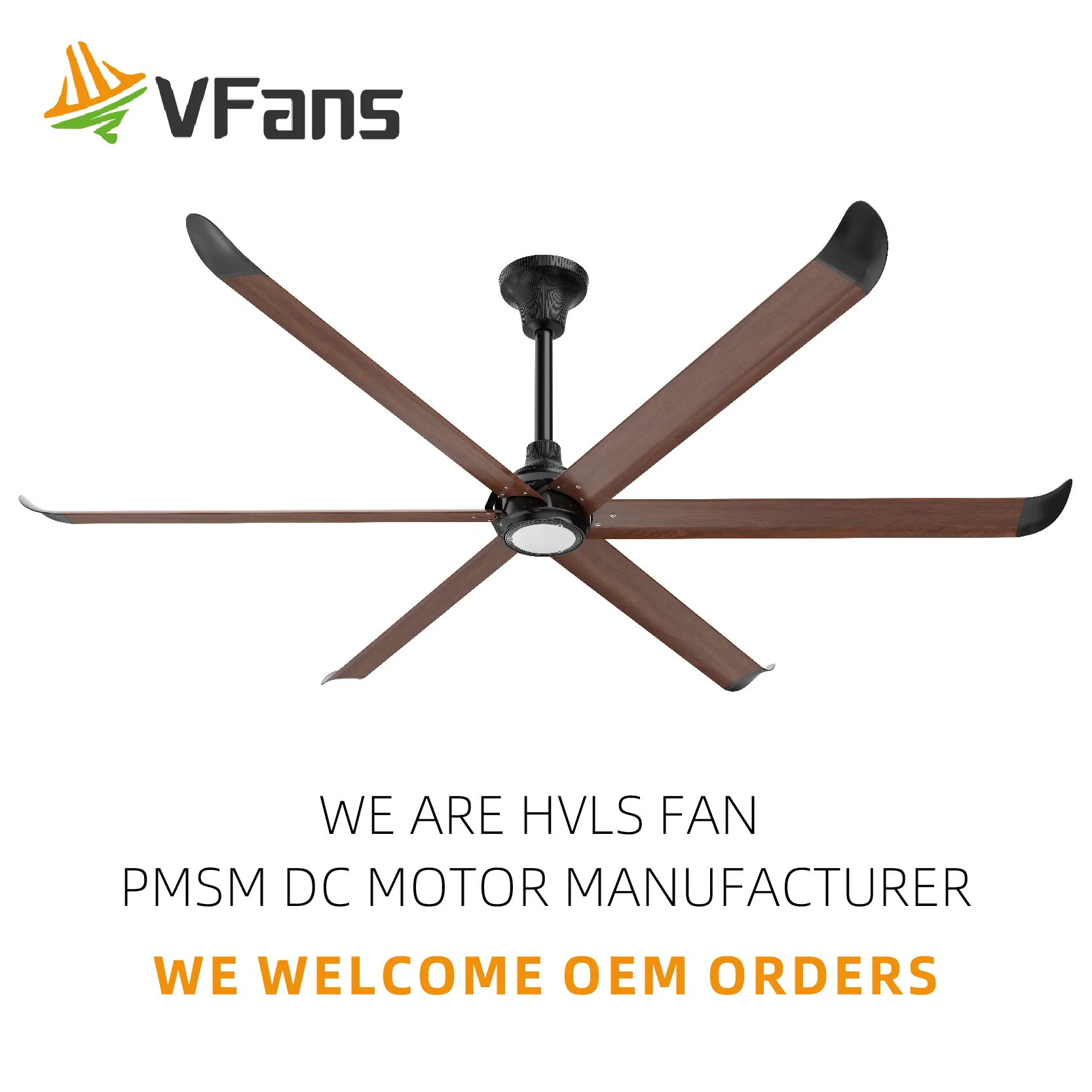 OEM Industrial HVLS Big Diameter Ceiling Fan for Cattle Farms