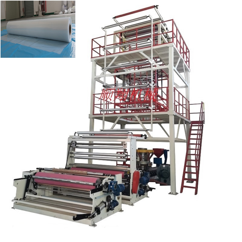 Máquina de soplado de película de HDPE PE con rebobinado automático de 2000 mm