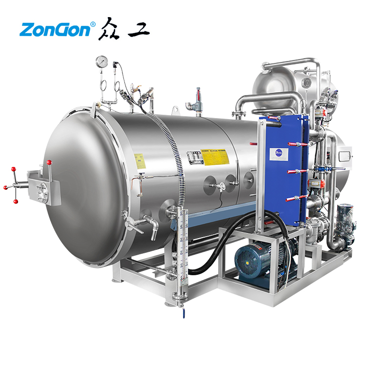 Water Spray Type Canned Food Sterilization Retort
