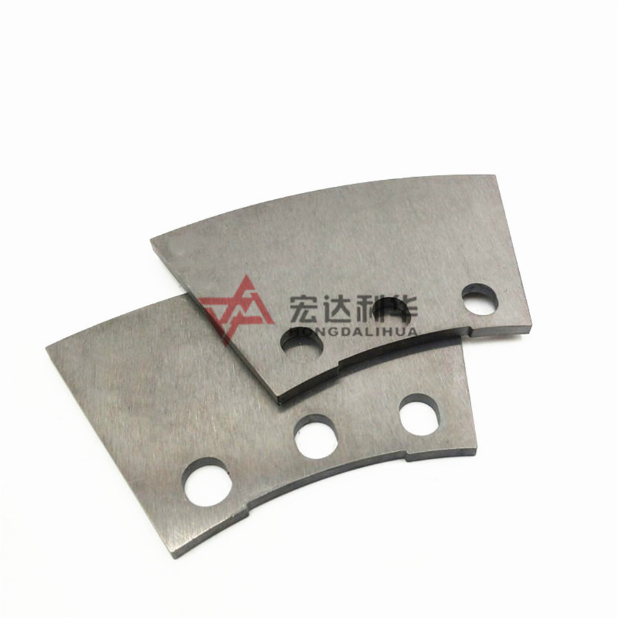 Tungsten Carbide Fan Shaped Blades Customized Tips, Cutters From OEM Manufacturer