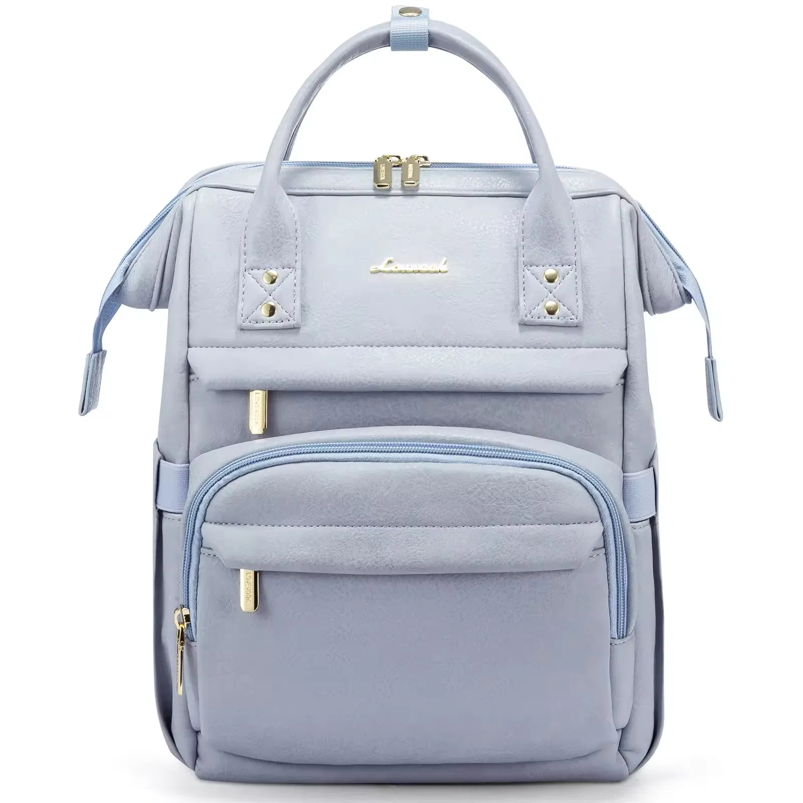 Mochila maternal mini multiusos vintage para damas: mochila pañalera impermeable de poliéster para bebé