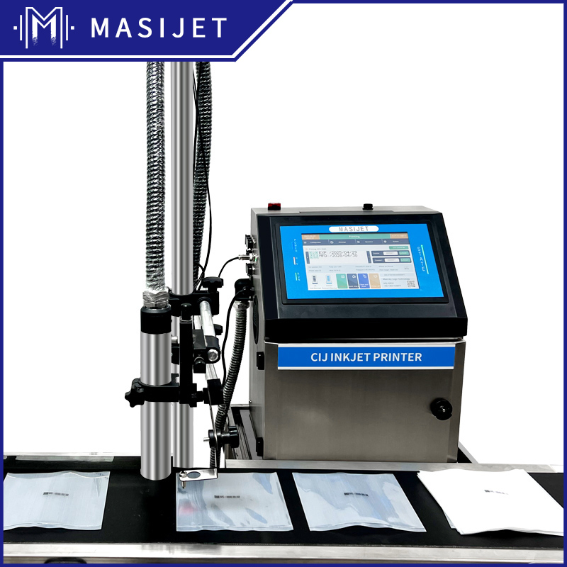 High Definition CIJ Inkjet Printer for Encoding Expiration Dates and Serial Numbers on Cable, Paper Boxes and Card Barrels