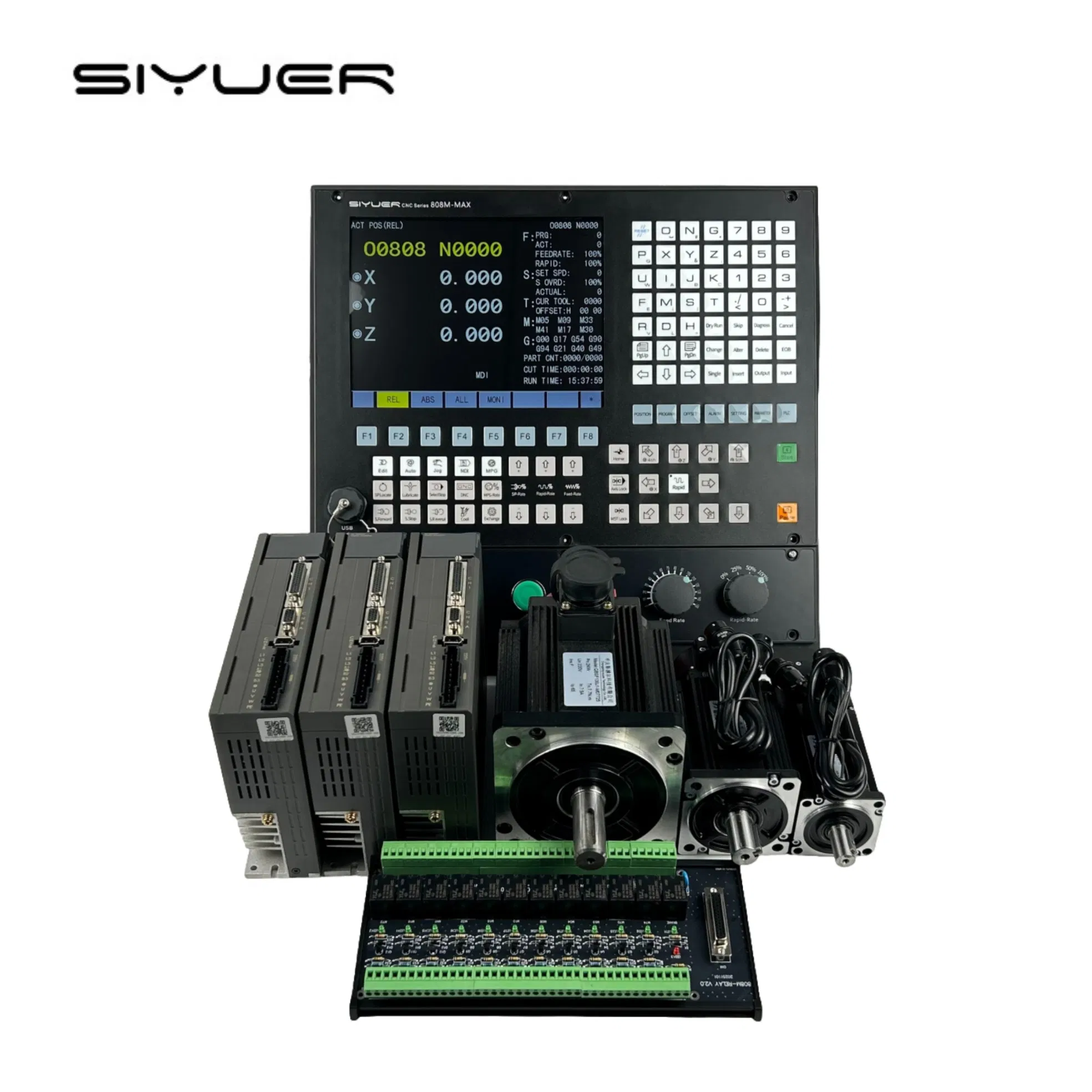 Low-Cost CNC Controller for Professional Milling Machine VMC - Siyuer 808M-MAX