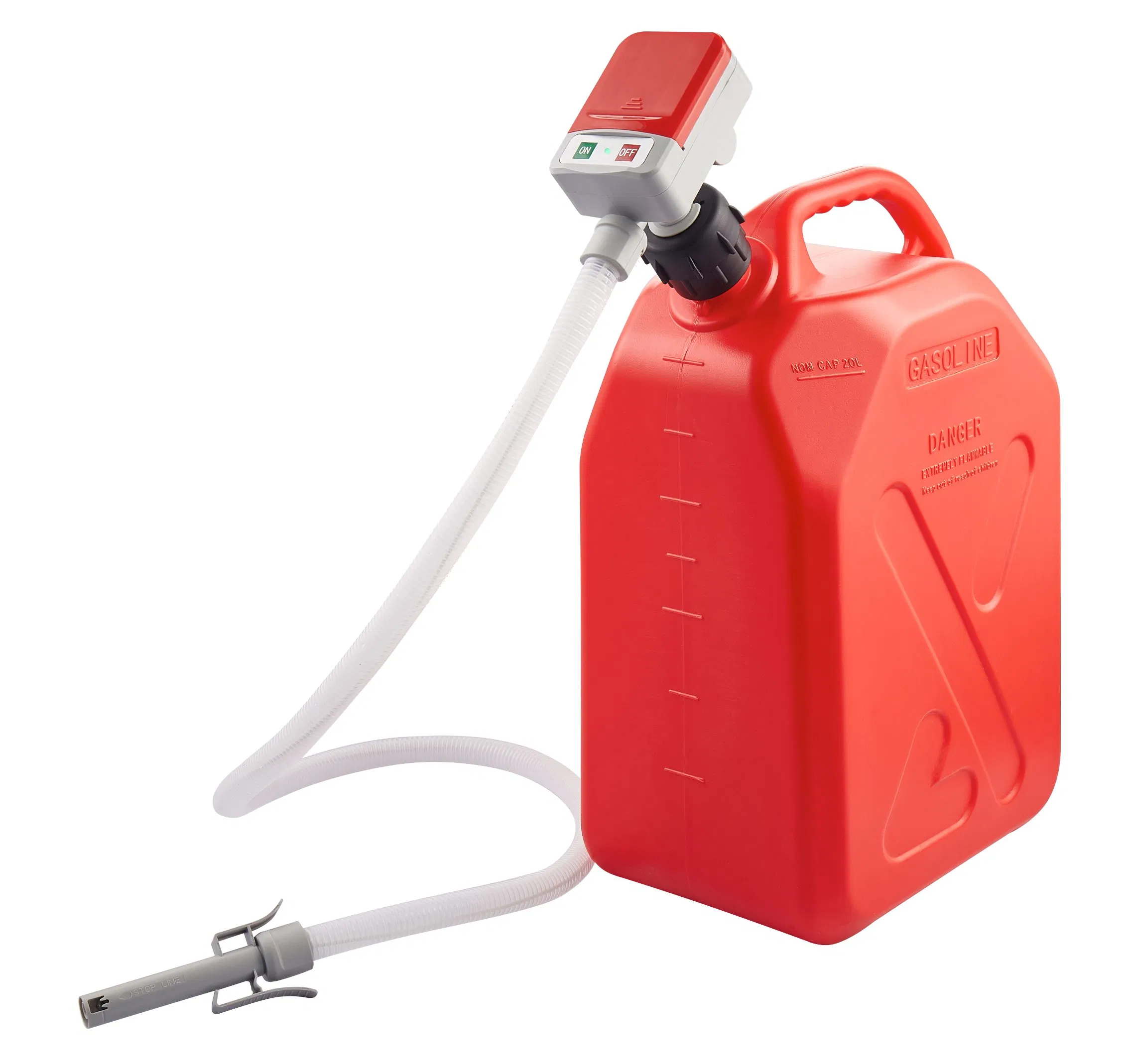 Raytal 2/4AA Battery Powered 2.4 Gpm /9 Lpm Fuel Transfer Pump, with Auto Nozzle