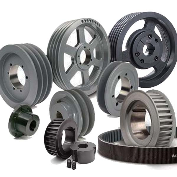 Grooved Sheave Wheel Aluminum Plastic Taper Lock Bush Idler Flat Poly V Belt Adjustable Crankshaft Alternator Tension Agricultural Synchronous Timing Pulley