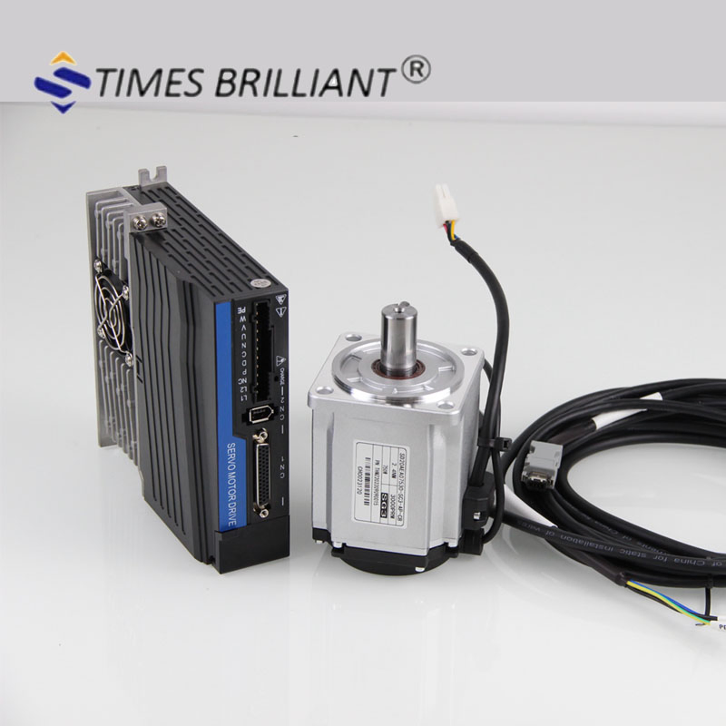 200W 400W 750W 1kw AC Servo Motor and Driver Controller Kit for CNC Machine