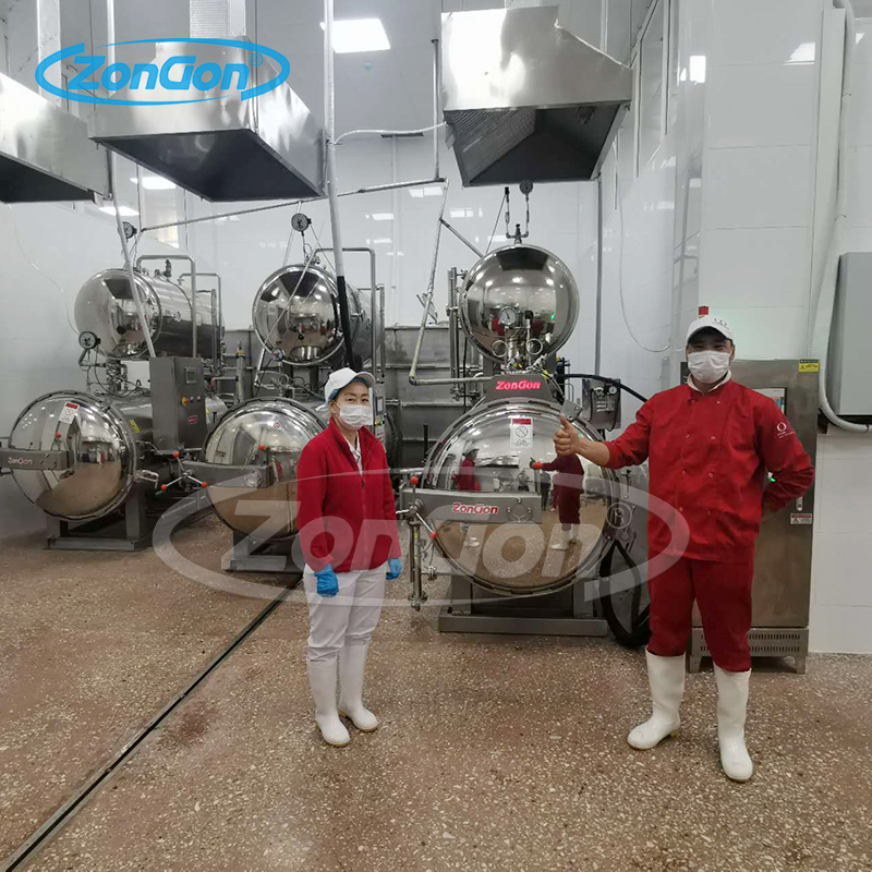 Esterilizador autoclave automático para la esterilización de carne y alimentos