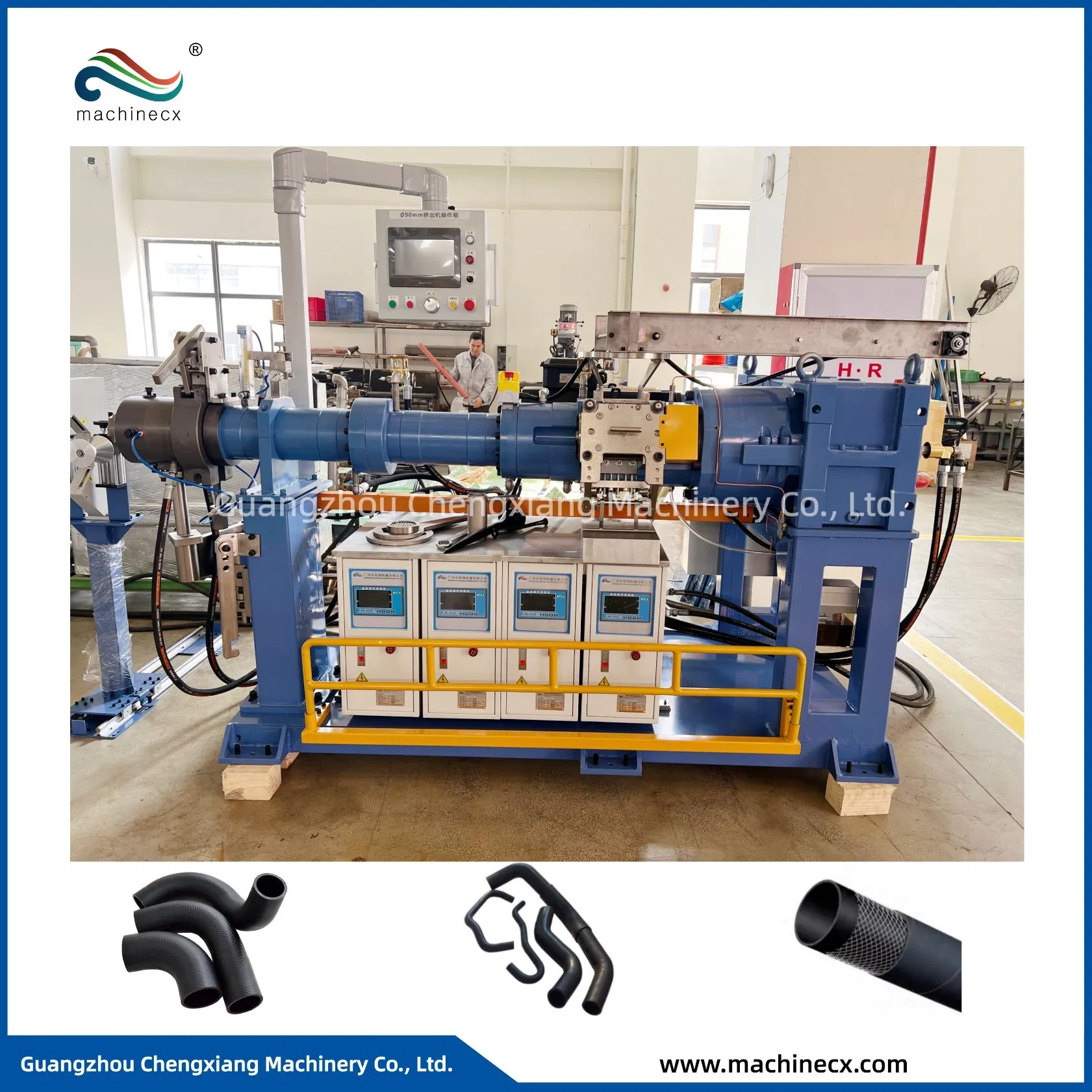 Automobile Cooling System Hose Making Machine / Rubber Spiral Hose Production Line